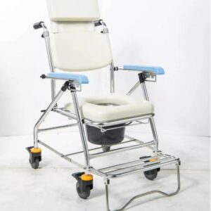 便浴椅 均佳 JCS-207鋁合金可調洗便器椅[附輪+靠頭|