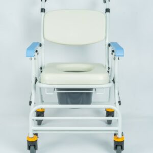 便浴椅 均佳 JCS-208鋁合金收合附輪洗便器椅