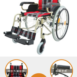 輪椅 必翔 PH-164 輕便手動輪椅(未滅菌)